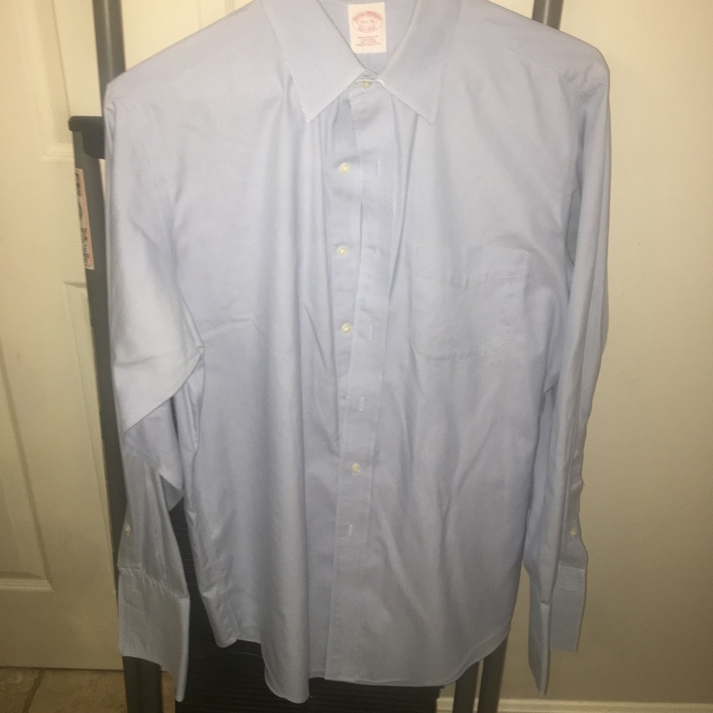 Brooks Brothers 15.5 - 35 French Blue, French cuff